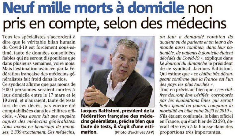COVID-19 Décès à domicile