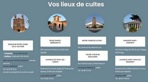 Lieux de Cultes Saint-Raphaël