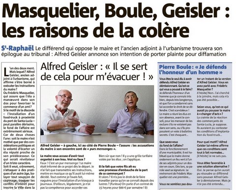 Colère des protagonistes