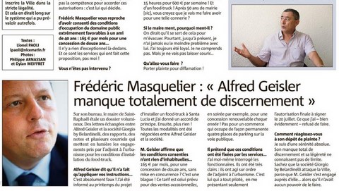 Colère des protagonistes