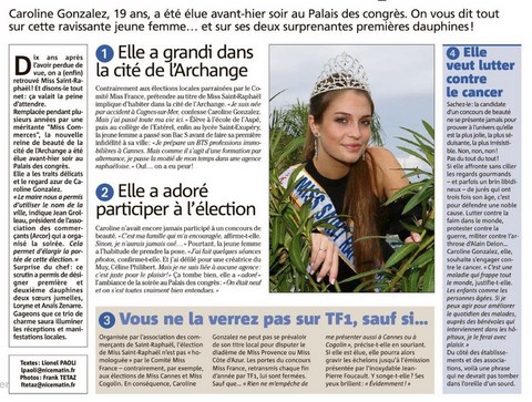 Election Miss Saint-Raphaël - Caroline GONZALEZ -