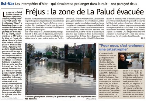 Fréjus : La Palud évacuée