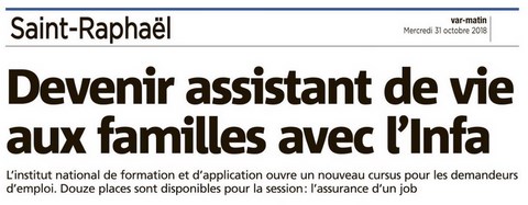 Assistant de vie SaintRaphael "INFA"
