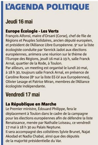 Agenda Politique