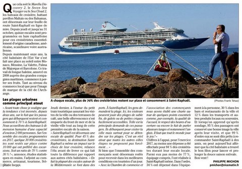 Croisièristes à Saint-Raphaël