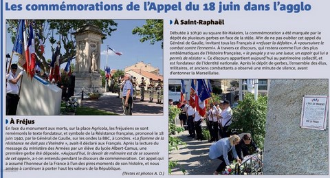 Commémorations Appel 18 juin 40