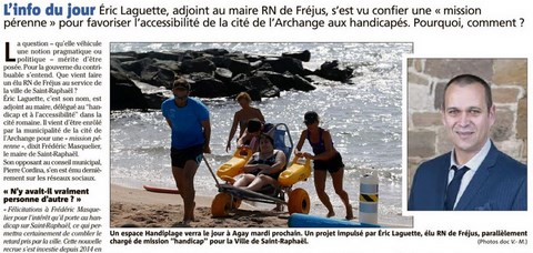 Un élu de Fréjus à Saint-Raphaël