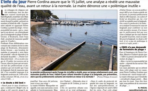 Baignade à Arène Grosse