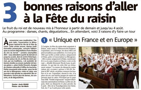Fête du raisin Fréjus