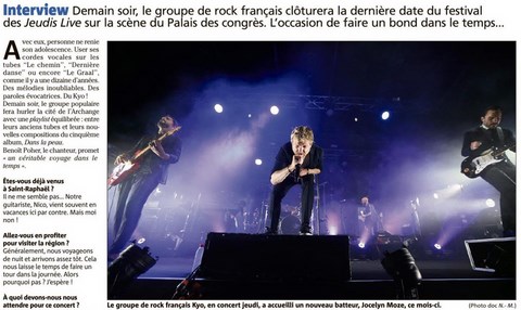 Le Rock avec KYO à Saint-Raphaël