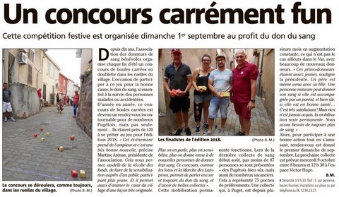 Concours boules carrées