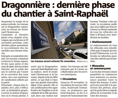 Travaux Dragonnière