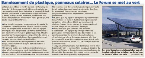 Le Forum se met au Vert