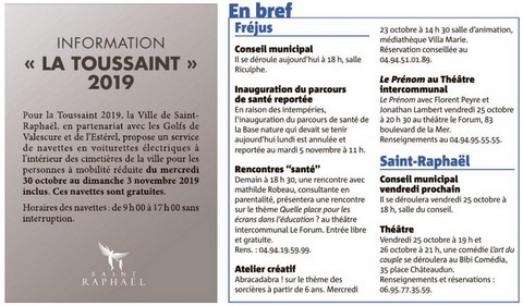 La TOUSSAINT 2019 Saint-Raphaël