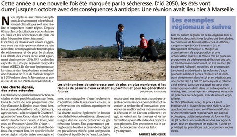 Sécheresse en région