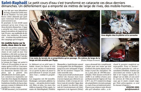 Inondation Agay