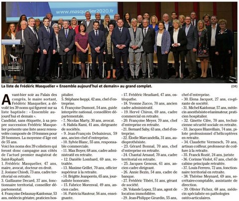 Liste de Frédéric MASQUELIER