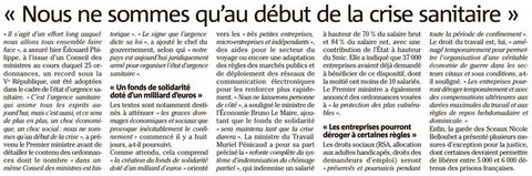 Crise sanitaire du Coronavirus