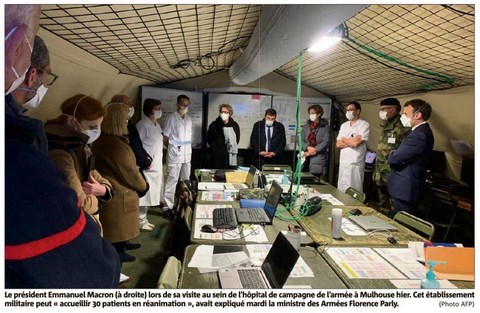  Coronavirus MACRON à Mulhouse
