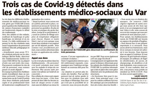 Coronavirus Centres médico-sociaux