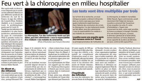 Coronavirus Utilisation Chloroquine
