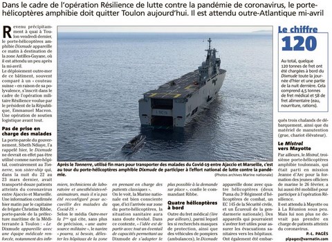 Le Dixmude Opération Résilience