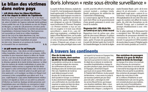 Bilan des victimes
