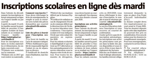 Saint-Raphaël Inscriptions Scolaires