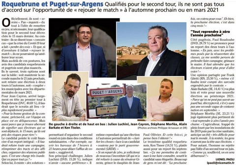 Report des municipales