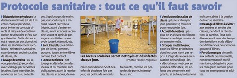 Protocole sanitaire