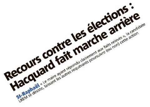 Abdication de HACQUARD