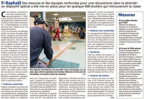 Réouverture des écoles