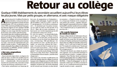 Retour au collège