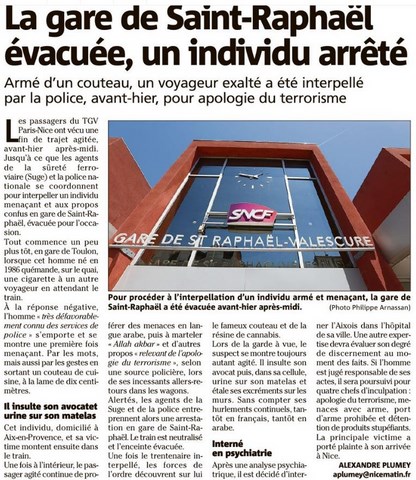 Gare évacuée