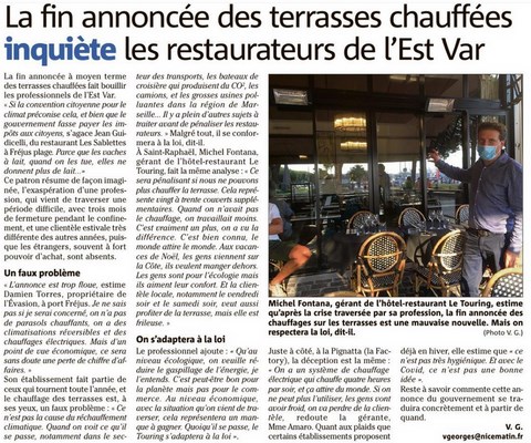 Chauffage des terrasses