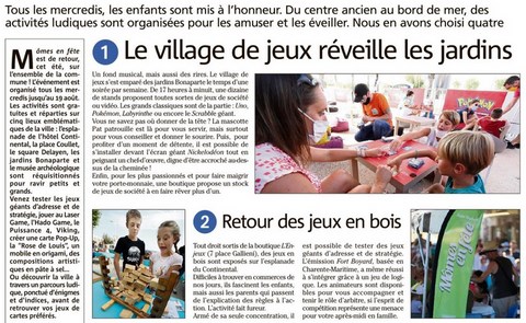 Activités estivales