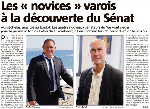 Nouveaux Sénateurs
