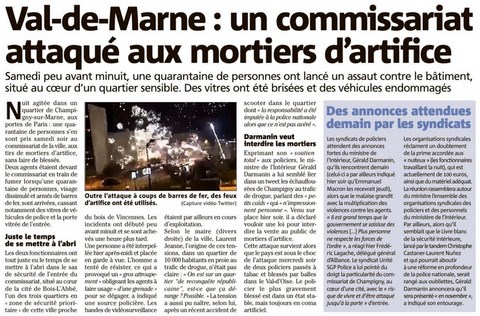 Commissariat attaqué