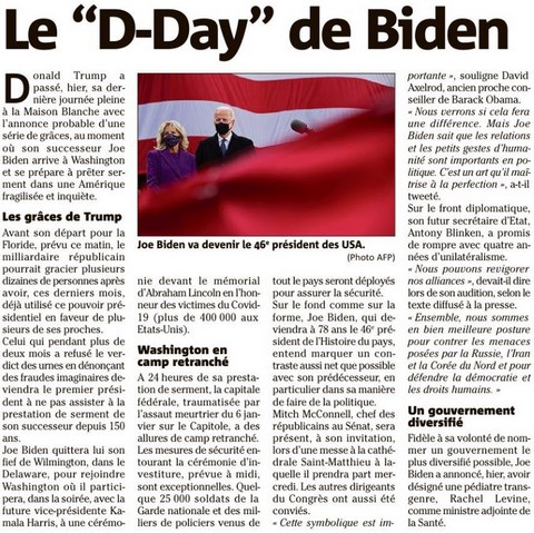 46e président des USA