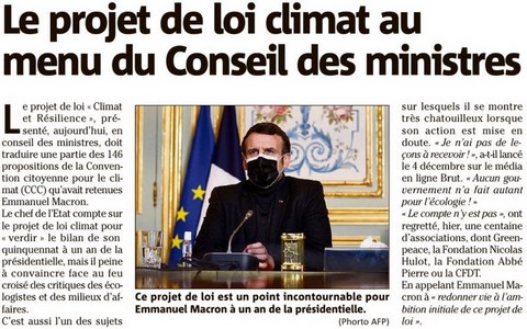 Projet Loi climat
