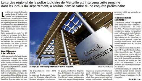 Perquisition au Département