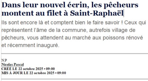 Pêcheurs Saint-Raphaël