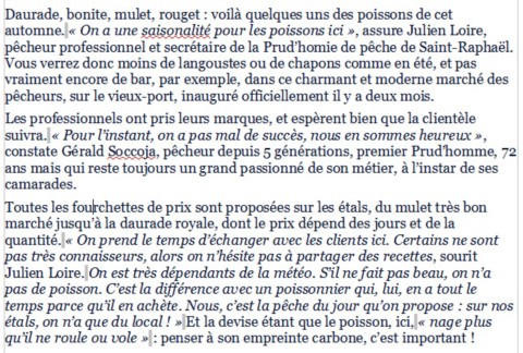 Pêcheuurs Saint-Raphaël